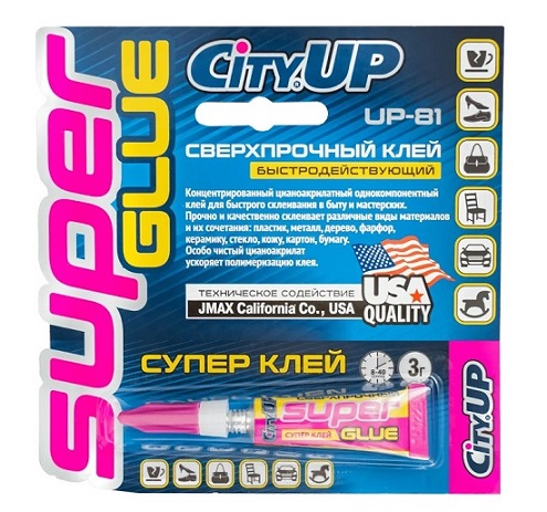 Клей Быстродействующий CityUP UP-81 (12шт/лента)