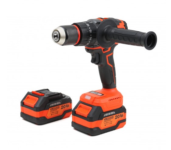 Шуруповерт KINGQUEEN 20В, 100 N/m, бесщеточный, ударный, патрон 13мм, KQ-8013C — изображение 3