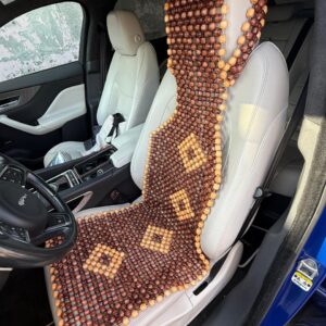 Накидка на сидение массажная, деревянный шарик (БЕЖЕВЫЙ)