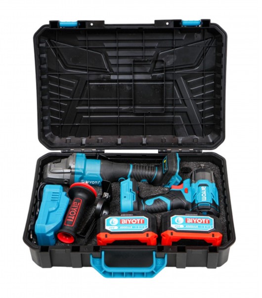 Набор BIYOTI 2 предмета АКБ (Гайковерт и Болгарка) — изображение 5