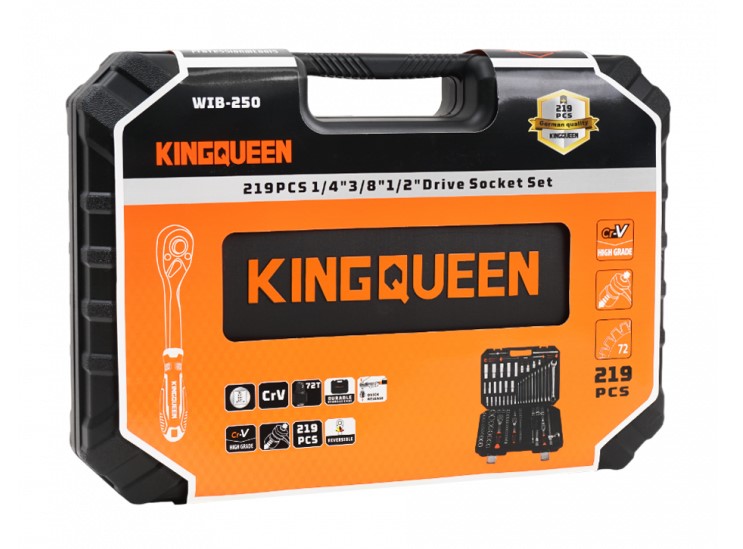 Набор инструментов KINGQUEEN 219 Предметов, 72 зуба (Матовый) — изображение 4