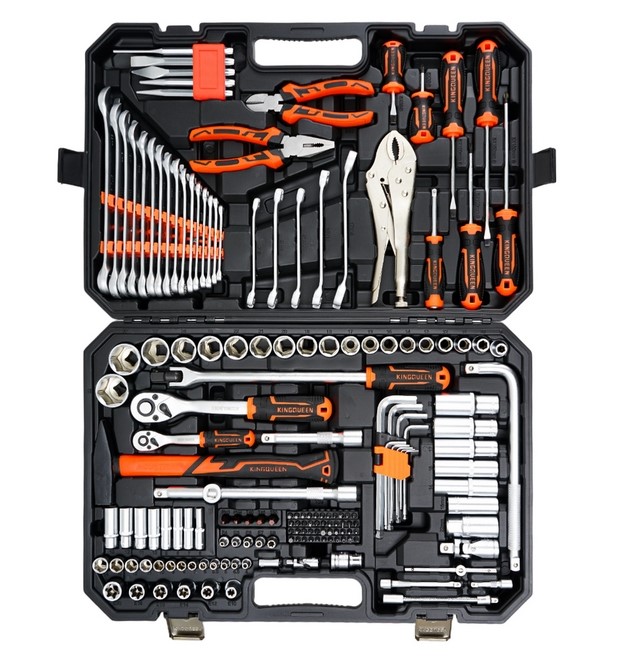 Набор инструментов KINGQUEEN 169 Предметов, 72 зуба (Матовый)