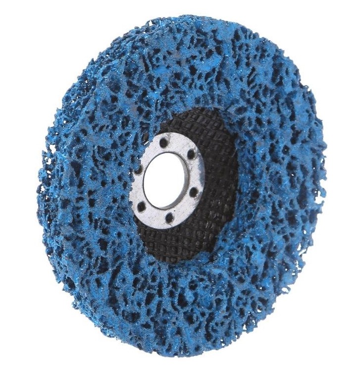 Диск шлифовальный "коралл" 125мм синий (жесткий)