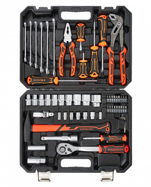 Набор инструментов KINGQUEEN 58 Предметов, 72 зуба (Матовый)