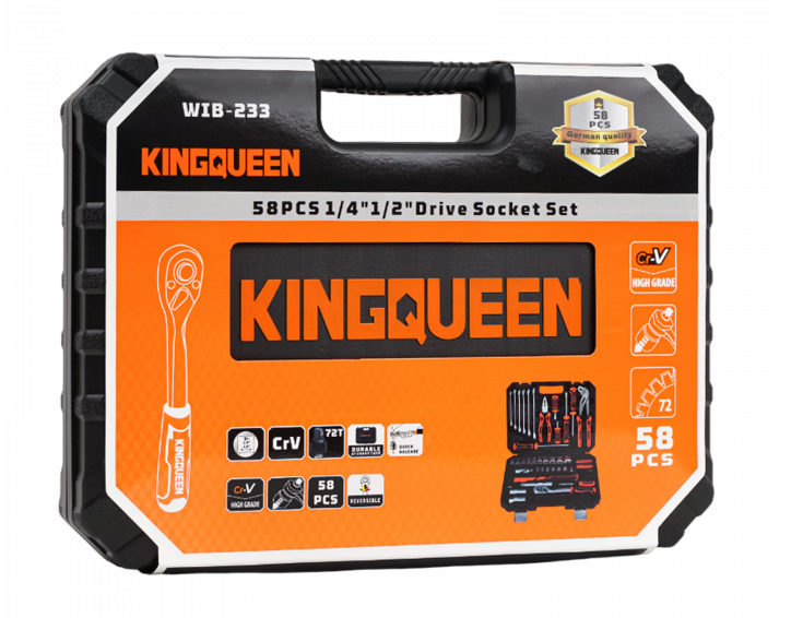 Набор инструментов KINGQUEEN 58 Предметов, 72 зуба (Матовый) — изображение 3