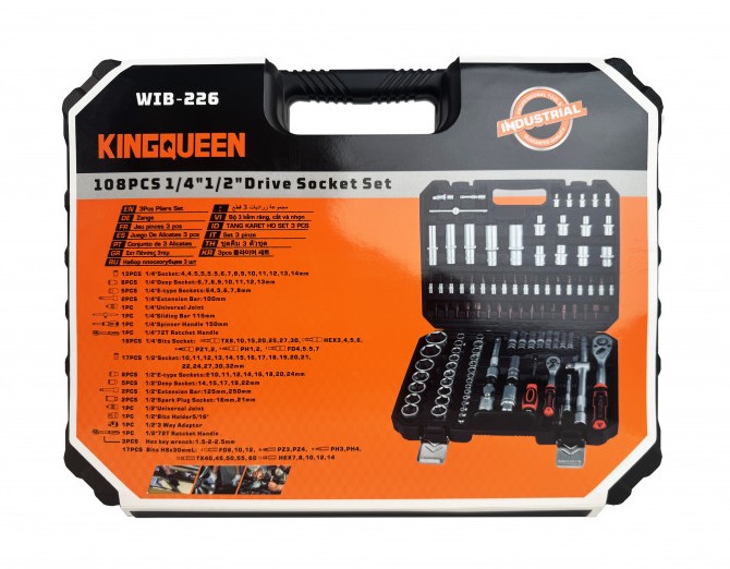 Набор инструментов KINGQUEEN 108 Предметов, 72 зуба (Матовый) — изображение 3