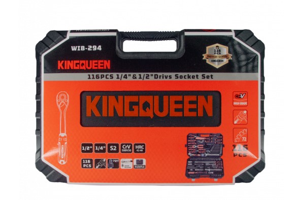 Набор инструментов KINGQUEEN 116 Предметов, 72 зуба (Матовый) — изображение 3