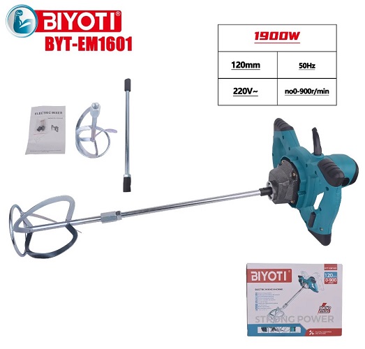 Строительный миксер BIYOTI 1900W, BYT-EM1601