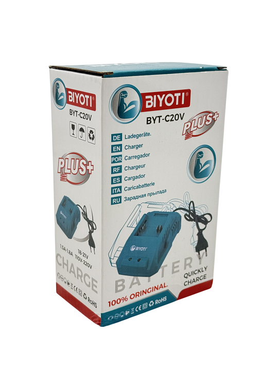 Зарядное устройство для литий-ионных аккумуляторов BIYOTI BYT-C20V