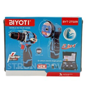 Набор BIYOTI 2 предмета (Мини-УШМ 76мм+Шуруповерт 16.8В,) BYT-2TS09
